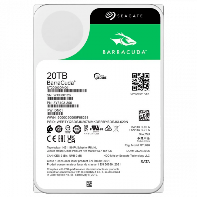 Жесткий диск Seagate ST20000DM001 — для бизнеса и офиса Жесткий диск Seagate ST20000DM001 — для бизнеса и офиса