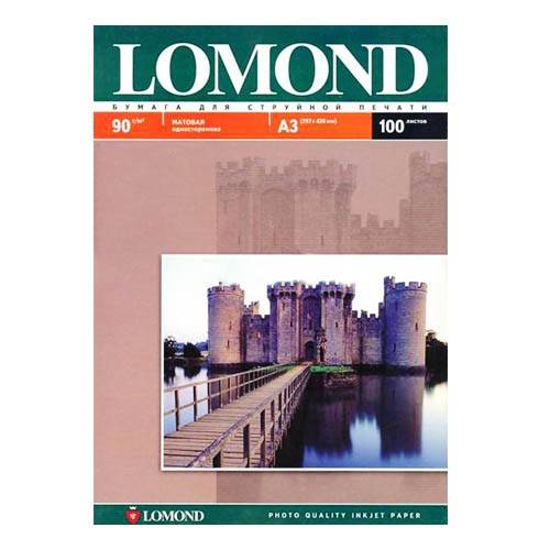Фотобумага Lomond матовая односторонняя (0102001), A4, 90 г/м2, 100 л. — для бизнеса и офиса Фотобумага Lomond матовая односторонняя (0102001), A4, 90 г/м2, 100 л. — для бизнеса и офиса