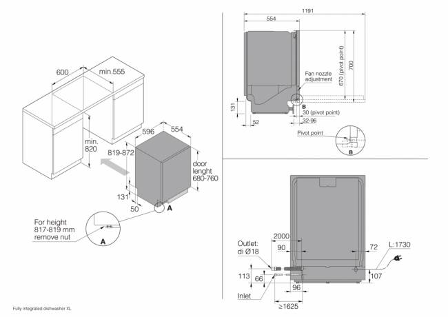 Встраиваемая посудомоечная машина ASKO ASKO DFI544B — для бизнеса и офиса Встраиваемая посудомоечная машина ASKO ASKO DFI544B — для бизнеса и офиса