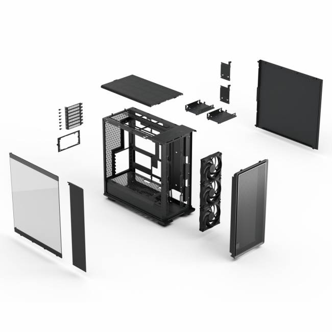 Корпус ПК без блока питания Fractal Design Epoch XL TG Light Black — для бизнеса и офиса Корпус ПК без блока питания Fractal Design Epoch XL TG Light Black — для бизнеса и офиса