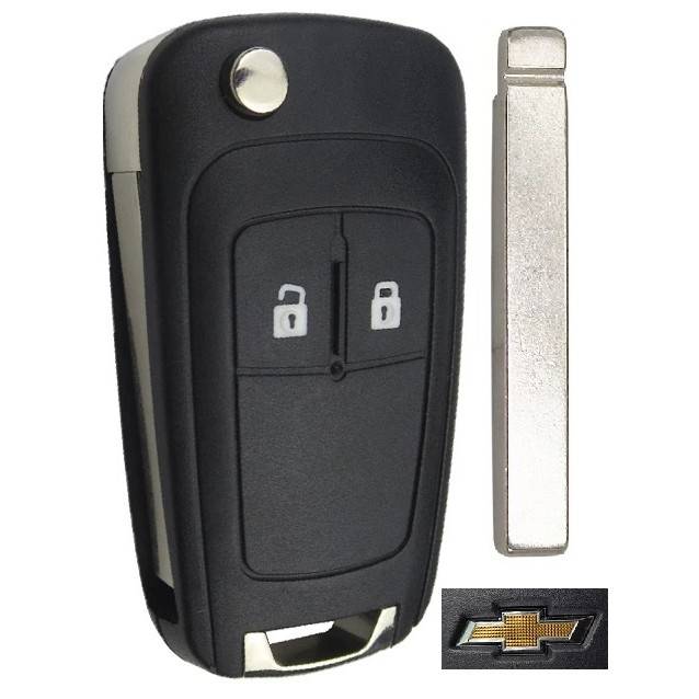 Корпус выкидного ключа CHEVROLET 2 кнопки OP-11 HU100, с лого — для бизнеса и офиса Корпус выкидного ключа CHEVROLET 2 кнопки OP-11 HU100, с лого — для бизнеса и офиса
