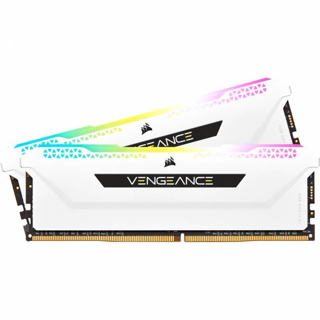 Память оперативная Corsair Vengeance RGB PRO SL CMH32GX4M2E3200C16W — для бизнеса и офиса Память оперативная Corsair Vengeance RGB PRO SL CMH32GX4M2E3200C16W — для бизнеса и офиса