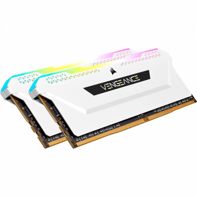 Память оперативная Corsair Vengeance RGB PRO SL CMH32GX4M2E3200C16W — для бизнеса и офиса Память оперативная Corsair Vengeance RGB PRO SL CMH32GX4M2E3200C16W — для бизнеса и офиса