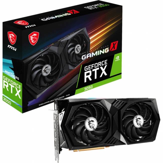Видеокарта MSI GeForce RTX 3050 GAMING X 8G — для бизнеса и офиса Видеокарта MSI GeForce RTX 3050 GAMING X 8G — для бизнеса и офиса