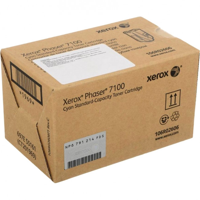 Тонер-картридж голубой Ph7100 Xerox 106R02606 — для бизнеса и офиса