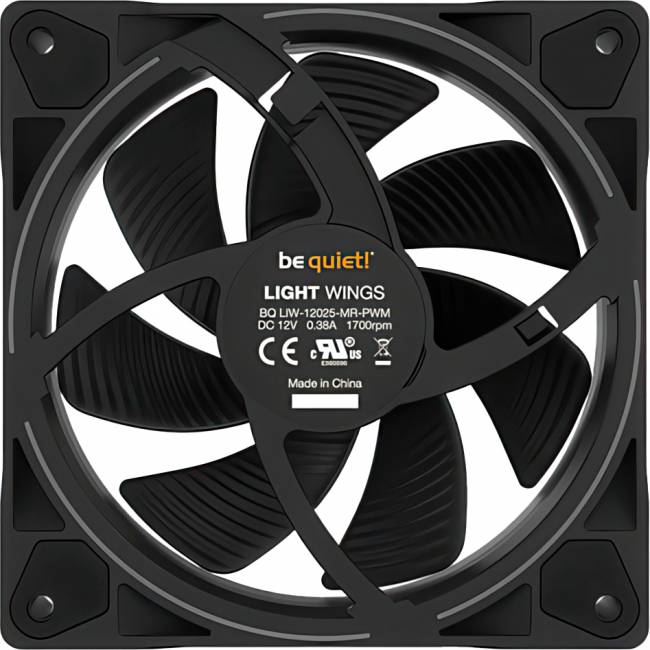 Кулер для корпуса Be Quiet LIGHT WINGS BL072 — для бизнеса и офиса Кулер для корпуса Be Quiet LIGHT WINGS BL072 — для бизнеса и офиса