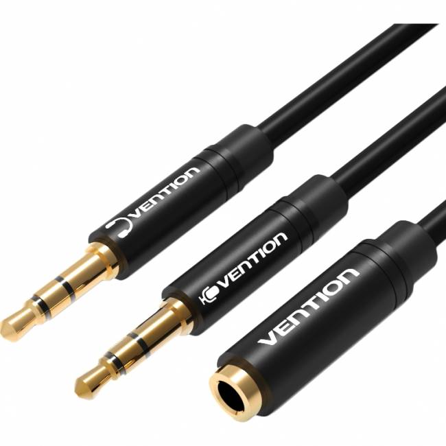 Переходник-разветвитель Vention гибкий Jack 3.5 mm F 4 pin/Jack 3.5 mm M x 2 - 1м Разветвитель Vention mini Jack 3.5 mm F/mini Jack 3.5 mm M x 2 - 1 м (BBDBF) — для бизнеса и офиса Переходник-разветвитель Vention гибкий Jack 3.5 mm F 4 pin/Jack 3.5 mm M x 2 - 1м Разветвитель Vention mini Jack 3.5 mm F/mini Jack 3.5 mm M x 2 - 1 м (BBDBF) — для бизнеса и офиса