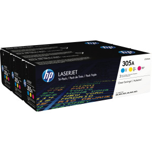 Тонер-картридж набор из 3 шт HP LaserJet 305A CYM Tri-Pack (CF370AM)