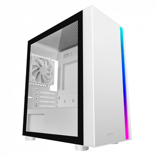 Корпус без блока питания PcCooler LM300 ARGB WH — для бизнеса и офиса Корпус без блока питания PcCooler LM300 ARGB WH — для бизнеса и офиса