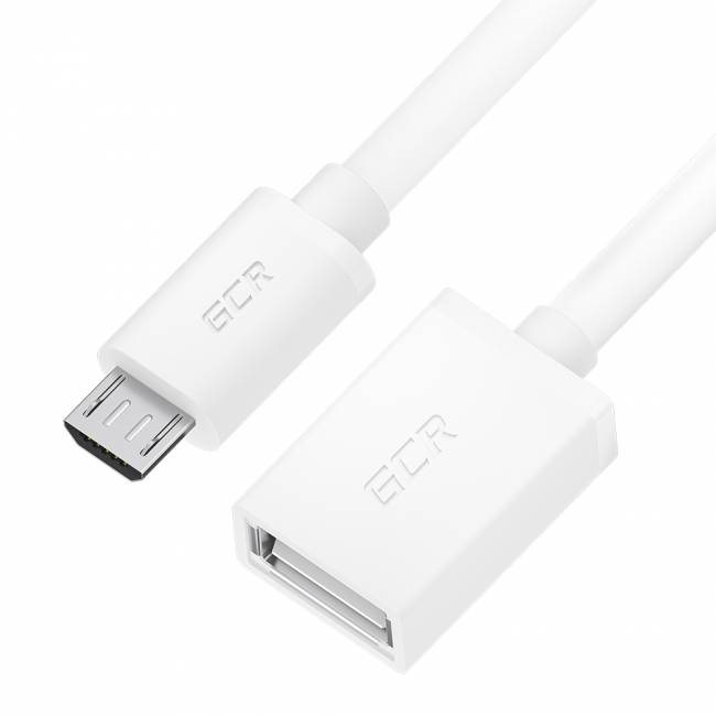 GCR Адаптер переходник OTG 0.5m USB, microB 5pin/AF, белый, 28/28 AWG, экран, морозостойкий, GCR-52207 Greenconnect GCR-52207 — для бизнеса и офиса GCR Адаптер переходник OTG 0.5m USB, microB 5pin/AF, белый, 28/28 AWG, экран, морозостойкий, GCR-52207 Greenconnect GCR-52207 — для бизнеса и офиса