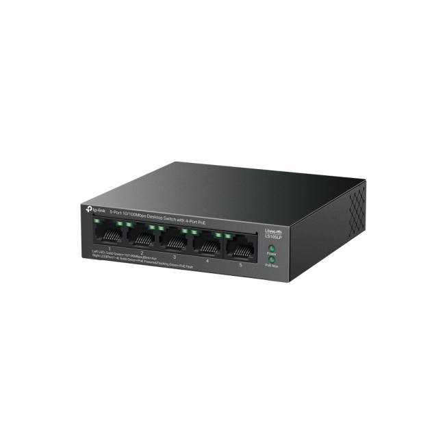 Коммутатор TP-Link LS105LP — для бизнеса и офиса Коммутатор TP-Link LS105LP — для бизнеса и офиса