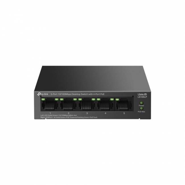Коммутатор TP-Link LS105LP — для бизнеса и офиса Коммутатор TP-Link LS105LP — для бизнеса и офиса