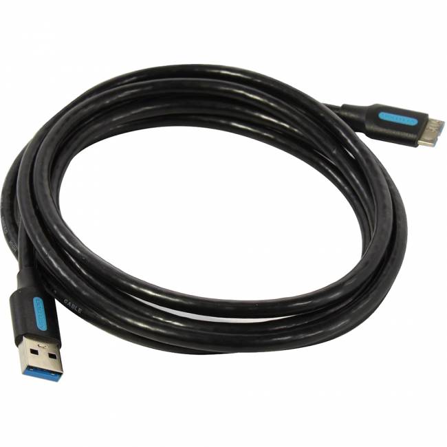 Кабель Vention USB 3.0 AM/micro B - 2м. Кабель Vention USB 3.0 AM/Micro-B - 2 м (COPBH) — для бизнеса и офиса
