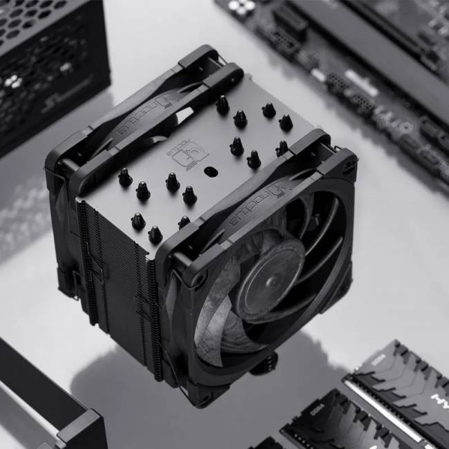 Кулер для процессора Noctua CPU Cooler NH-U12A chromax.black Black — для бизнеса и офиса Кулер для процессора Noctua CPU Cooler NH-U12A chromax.black Black — для бизнеса и офиса