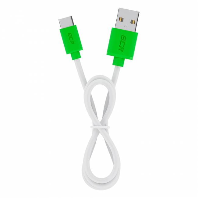 GCR Кабель 1.0m TypeC, белый, зеленые коннекторы, быстрая зарядка, 28/24 AWG, GCR-53246 Greenconnect USB 2.0 Type-AM - USB 2.0 Type-C (m) 1 м — для бизнеса и офиса GCR Кабель 1.0m TypeC, белый, зеленые коннекторы, быстрая зарядка, 28/24 AWG, GCR-53246 Greenconnect USB 2.0 Type-AM - USB 2.0 Type-C (m) 1 м — для бизнеса и офиса