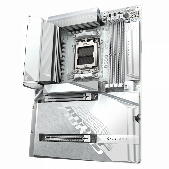 Материнская плата GIGABYTE B850 A STEALTH ICE — для бизнеса и офиса Материнская плата GIGABYTE B850 A STEALTH ICE — для бизнеса и офиса