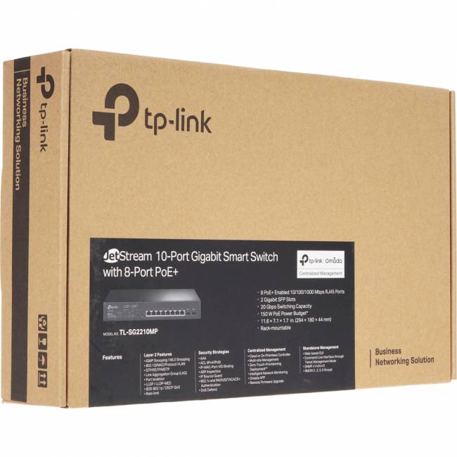 Коммутатор TP-Link SG2210MP — для бизнеса и офиса