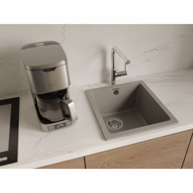 Кухонная мойка RIVELATO Rivelato BERKANA BK-35 grigio metallizzato — для бизнеса и офиса Кухонная мойка RIVELATO Rivelato BERKANA BK-35 grigio metallizzato — для бизнеса и офиса