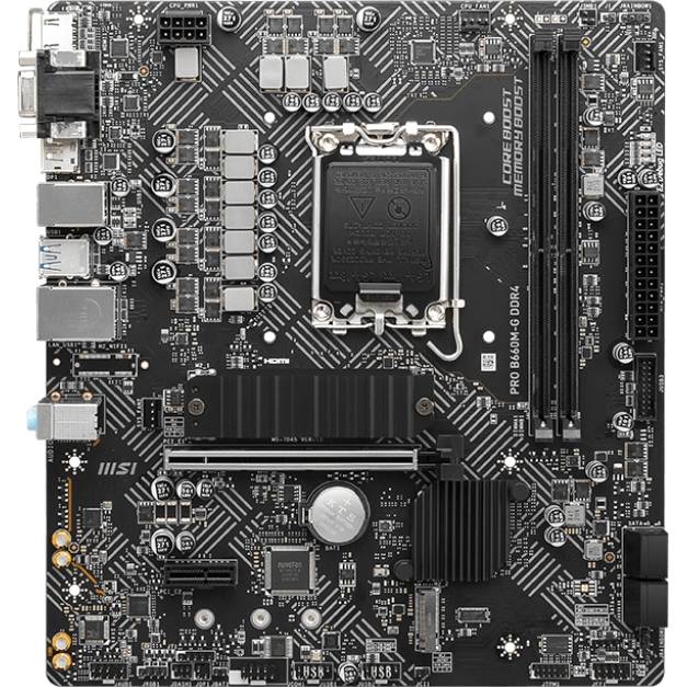 Материнская плата MSI PRO B660M-G DDR4 — для бизнеса и офиса Материнская плата MSI PRO B660M-G DDR4 — для бизнеса и офиса