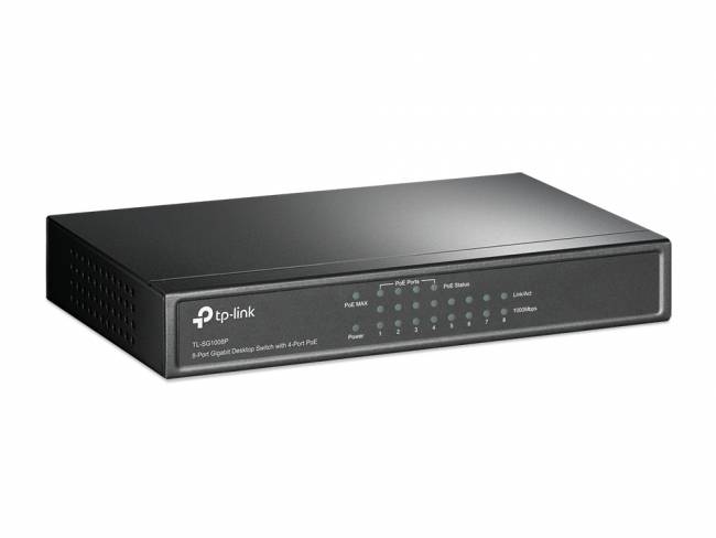 Коммутатор TP-Link TL-SG1008P — для бизнеса и офиса Коммутатор TP-Link TL-SG1008P — для бизнеса и офиса