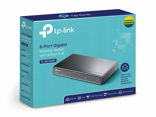 Коммутатор TP-Link TL-SG1008P — для бизнеса и офиса Коммутатор TP-Link TL-SG1008P — для бизнеса и офиса