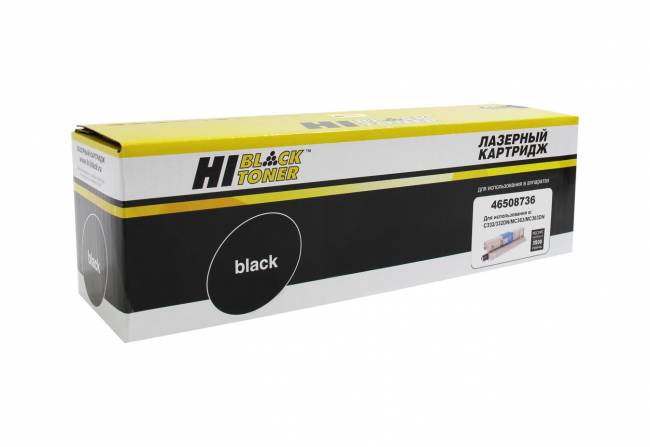 Тонер-картридж Hi-Black (HB-46508736) для OKI C332/MC363, Bk, 3,5K — для бизнеса и офиса Тонер-картридж Hi-Black (HB-46508736) для OKI C332/MC363, Bk, 3,5K — для бизнеса и офиса