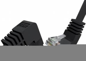GCR Патч-корд прямой 1.5m UTP кат.5e, черный, верхний/верхний угол, литой, ethernet high speed, RJ45, T568B Greenconnect GCR-53942