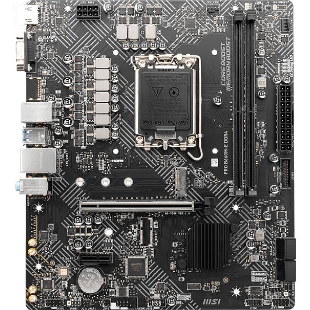 Материнская плата MSI PRO B660M-E DDR4 — для бизнеса и офиса Материнская плата MSI PRO B660M-E DDR4 — для бизнеса и офиса