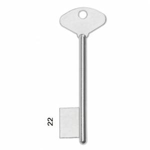Заготовка дверного ключа Риф-1 RIF1D 100*18,4*22,2 мм