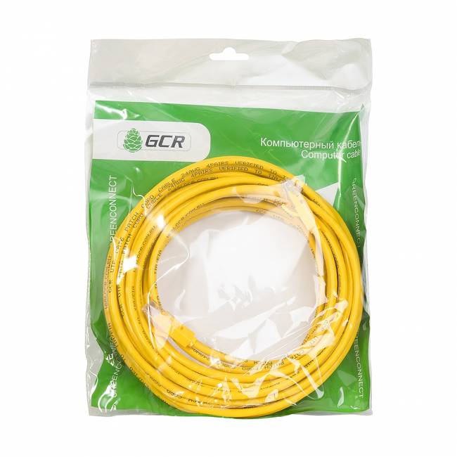Greenconnect Патч-корд прямой 3.0m UTP кат.6, желтый, 24 AWG, литой, GCR-LNC602-3.0m, ethernet high speed, RJ45, T568B Greenconnect RJ45(m) - RJ45(m) Cat. 6 UTP PVC 3м жёлтый — для бизнеса и офиса Greenconnect Патч-корд прямой 3.0m UTP кат.6, желтый, 24 AWG, литой, GCR-LNC602-3.0m, ethernet high speed, RJ45, T568B Greenconnect RJ45(m) - RJ45(m) Cat. 6 UTP PVC 3м жёлтый — для бизнеса и офиса