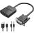 Мультимедиа конвертер Vention VGA + аудио > HDMI, гибкий, черный Мультимедиа конвертер Vention VGA M/HDMI F/mini Jack 3.5 mm F/micro USB 2.0 Type-B F (ACNBB) — для бизнеса и офиса