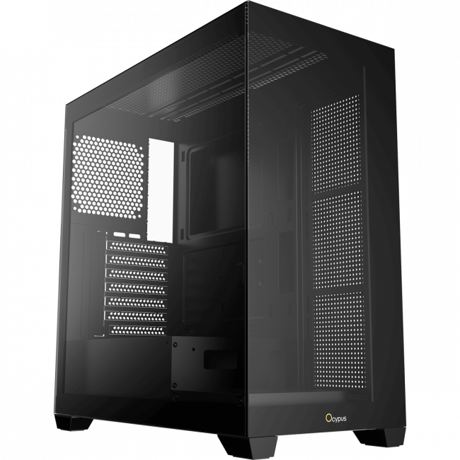Корпус ПК без блока питания Ocypus Gamma-C72-BKD000XX-GL — для бизнеса и офиса