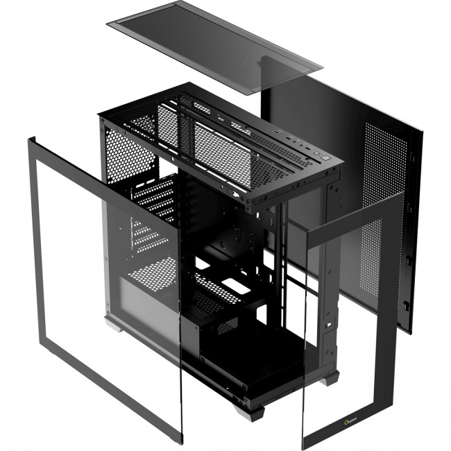 Корпус ПК без блока питания Ocypus Gamma-C72-BKD000XX-GL — для бизнеса и офиса