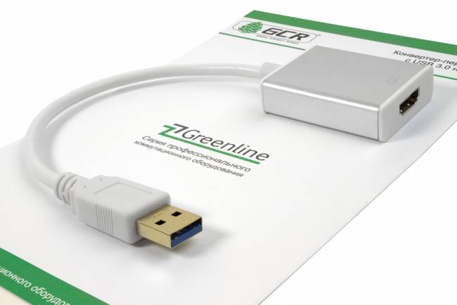 Greenconnect Конвертер-переходник USB 3.0 AM -> HDMI 19F серия Greenline GCR-U32HD2 Greenconnect USB 3.0 AM -> HDMI 19F серия Greenline — для бизнеса и офиса Greenconnect Конвертер-переходник USB 3.0 AM -> HDMI 19F серия Greenline GCR-U32HD2 Greenconnect USB 3.0 AM -> HDMI 19F серия Greenline — для бизнеса и офиса