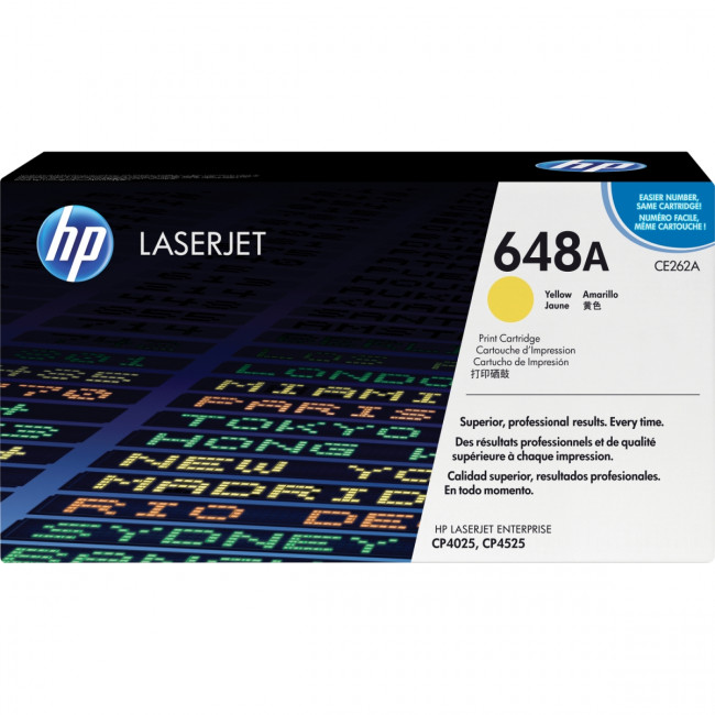 Тонер-картридж HP 648A Yellow Color LaserJet Print Cartridge (CE262A) — для бизнеса и офиса