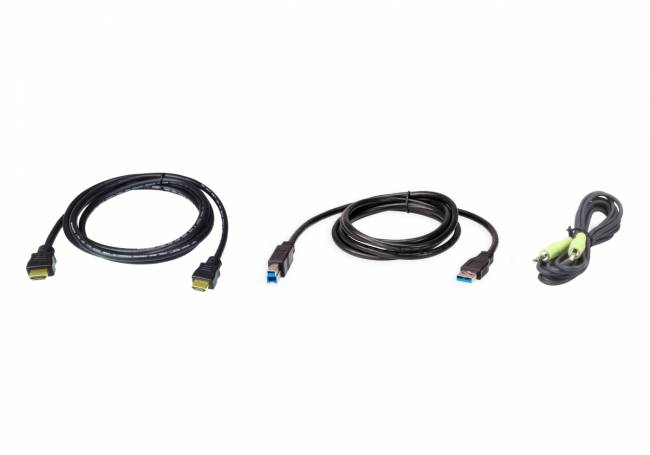 Комплект кабелей USB, HDMI для KVM-переключателя (1.8м) ATEN 2L-7D02UHX3 — для бизнеса и офиса Комплект кабелей USB, HDMI для KVM-переключателя (1.8м) ATEN 2L-7D02UHX3 — для бизнеса и офиса