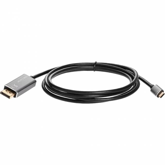 Кабель-адаптер USB Type-Cm --> DP1.4v (m) 8K@60Hz, 1.8m , Alum Shell,VCOM <CU480MC-1.8M> Кабель-переходник VCOM USB 3.1 Type C M/DisplayPort M (CU480MC-1.8M) — для бизнеса и офиса