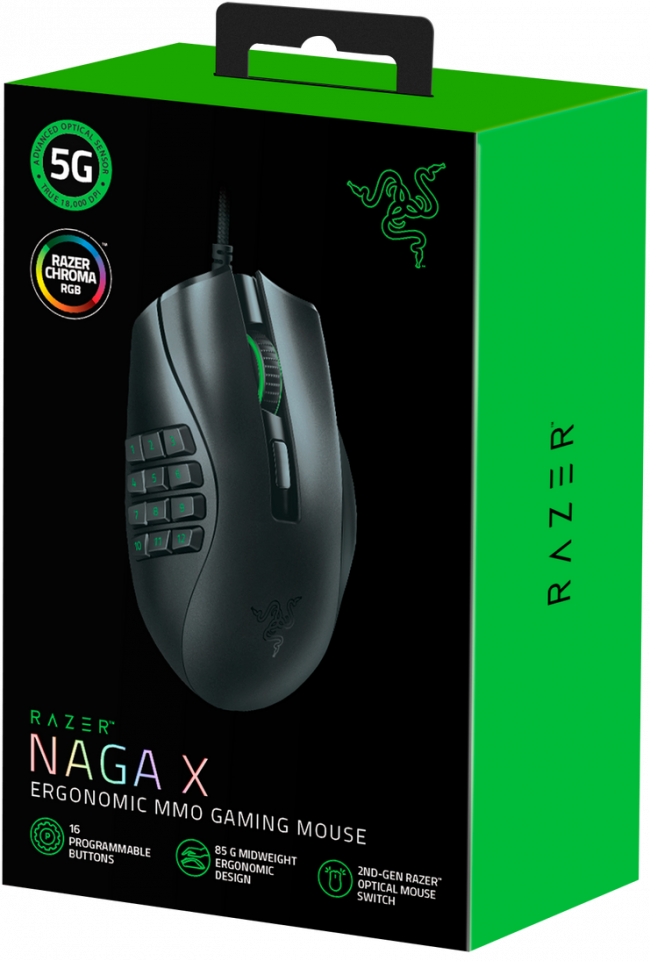 Игровая мышь Razer Naga X Razer Naga X — для бизнеса и офиса