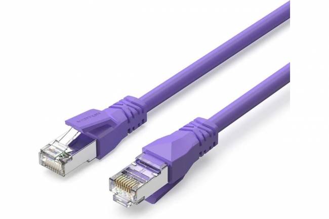 Патч-корд Vention прямой SFTP cat.6A, RJ45 - 0,3м. Фиолетовый Vention IBMVY — для бизнеса и офиса Патч-корд Vention прямой SFTP cat.6A, RJ45 - 0,3м. Фиолетовый Vention IBMVY — для бизнеса и офиса