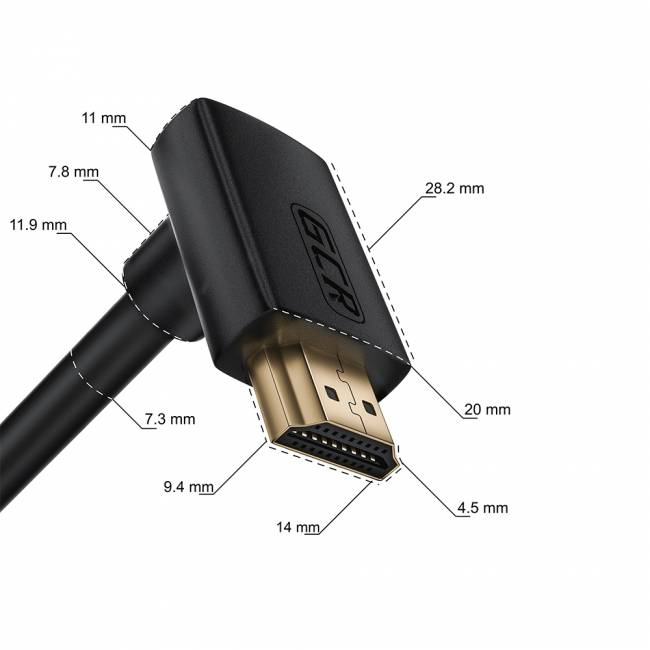 GCR Кабель 0.5m HDMI 2.0, M/M верхний угол, черный нейлон, HDR 4:2:2, Ultra HD, 4K 60 fps 60Hz/5K*30Hz, 3D, AUDIO, 18.0 Гбит/с, 28/28 AWG, GCR-53291 Greenconnect HDMI 2.0 - HDMI 2.0 0.5м черный — для бизнеса и офиса GCR Кабель 0.5m HDMI 2.0, M/M верхний угол, черный нейлон, HDR 4:2:2, Ultra HD, 4K 60 fps 60Hz/5K*30Hz, 3D, AUDIO, 18.0 Гбит/с, 28/28 AWG, GCR-53291 Greenconnect HDMI 2.0 - HDMI 2.0 0.5м черный — для бизнеса и офиса