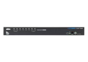Переключатель, электрон., KVM+Audio+USB 2.0,  1 user USB+HDMI =>  4 cpu USB+HDMI, соШнур. USB 2х1.8м., настол., исп.стандарт, без OSD, некаскад.. ATEN CS1798