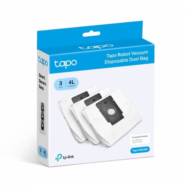 Одноразовый пылесборник для роботов-пылесосов Tapo RV30 Plus и Tapo RV10 Plus TP-Link Tapo RVA200 — для бизнеса и офиса