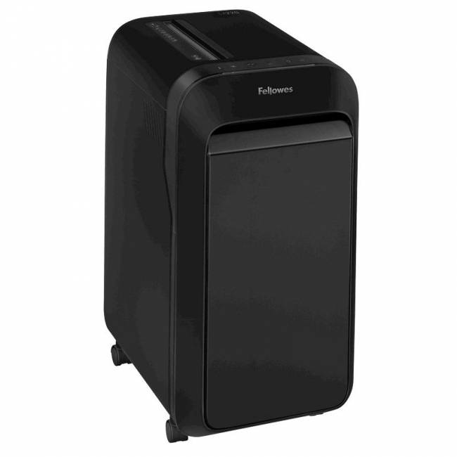Шредер Fellowes® Powershred® LX220, черный, DIN P-4, 4х12 мм, 20 лст., 30 лтр, Jam Proof™, SafeSense, шт Fellowes FS-55026 — для бизнеса и офиса