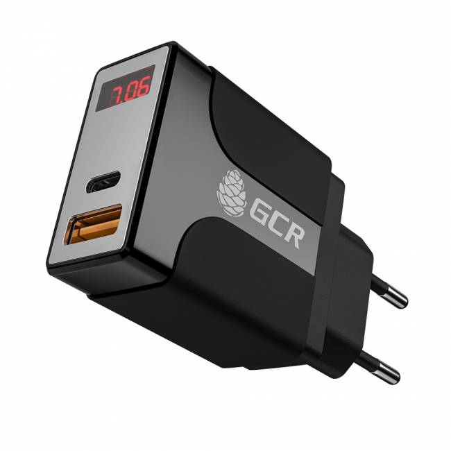 GCR Сетевое зарядное устройство на 2 USB порта (QC 3.0 + PD 3.0 ), черный, GCR-52891 Greenconnect GCR-52891 — для бизнеса и офиса GCR Сетевое зарядное устройство на 2 USB порта (QC 3.0 + PD 3.0 ), черный, GCR-52891 Greenconnect GCR-52891 — для бизнеса и офиса
