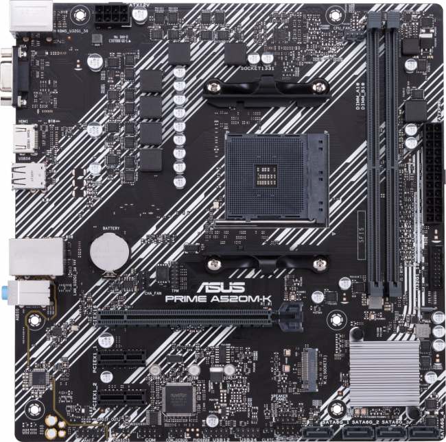 Материнская плата ASUS PRIME A520M-K — для бизнеса и офиса Материнская плата ASUS PRIME A520M-K — для бизнеса и офиса