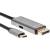 Кабель-адаптер USB Type-Cm --> DP1.4v (m) 8K@60Hz, PD 100W,1.8m , Alum Shell,VCOM <CU480MCPD-1.8M> Кабель-переходник VCOM USB 3.1 Type C M/DisplayPort M (CU480MCPD-1.8M) — для бизнеса и офиса