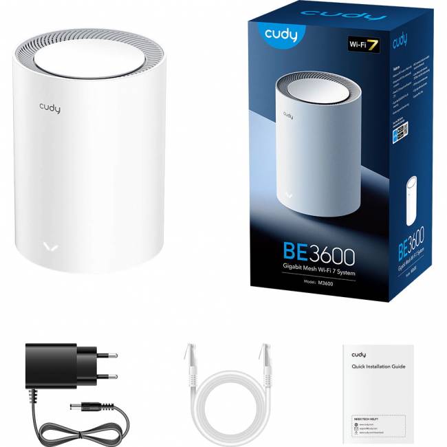 Wi-Fi Mesh-система Cudy M3600(1-Pack) — для бизнеса и офиса Wi-Fi Mesh-система Cudy M3600(1-Pack) — для бизнеса и офиса