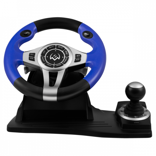 Руль SVEN GC-W600 (педали, вибро, лепестки, D-pad, 12 кл, PC/PS3/Xinput) SVEN GC-W600 — для бизнеса и офиса