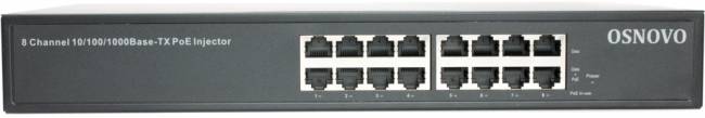 Инжектор OSNOVO Midspan-8/150RG — для бизнеса и офиса Инжектор OSNOVO Midspan-8/150RG — для бизнеса и офиса