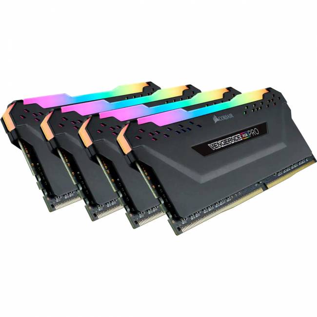 Память оперативная Corsair Vengeance RGB PRO CMW32GX4M4D3600C18 — для бизнеса и офиса Память оперативная Corsair Vengeance RGB PRO CMW32GX4M4D3600C18 — для бизнеса и офиса